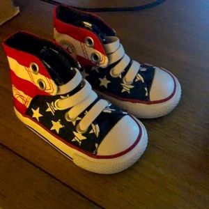 Kids USA high top converse. Size 3. July 4 gear!